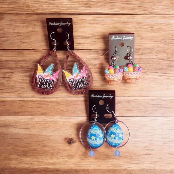 Easter Earrings (3 pairs) - Picture 2 of 3
